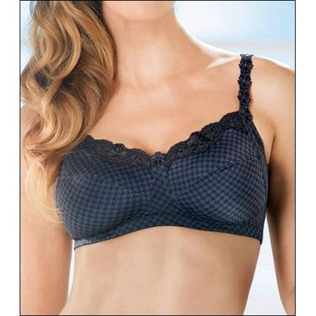 

ANITA CARE Navy Black/Java Blue Josephine Mastectomy Bra US 34C UK 34C NWOT
