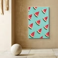 thumbnail image 2 of PixonSign Canvas Print Wall Art Watermelon Slices in Rows Fruit Family Photography Modern Art Decorative Elements Closeup Colorful Multicolor Ultra for Living Room, Bedroom, Office - 12"x18", 2 of 4