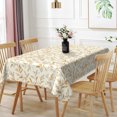 thumbnail image 5 of Golden Leaf Botanical Rectangle Tablecloth,52x70 Inch,Stain‑Resistant Decorative Table Cover for Kitchen Table Holiday Home Use, 5 of 6