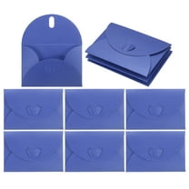 Uxcell Mini Envelopes, 25 Pack Greeting Card Envelopes with Heart Clasp Tiny Items Storage, Dark Blue 4" x 2.8"