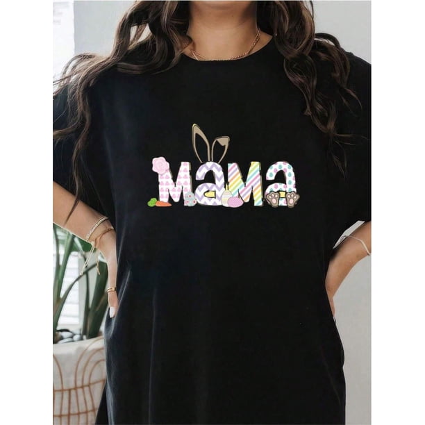 Camisetas del día de Pascua para mujer, camisetas de leopardo con diseño de conejito, camiseta con gráfico de conejo, linda camiseta con estampado para mujer, camiseta informal de manga corta con cuel