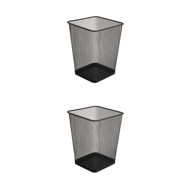 Naiovety Papelera Bote de basura de alta capacidad y duradero para varios ajustes Debajo de los cubos de cocina Cubo de basura de cocina Cubo de Cuadrado pequeño 9L, espesado 9L 2piezas
