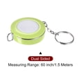 thumbnail image 3 of Métrica Cinta 1,5M/60 Pulgadas Retráctil Sastres Métrica Cinta Bolsillo Tamaño con Llave Cadena para Cuerpo, Tela, Costura y Manualidades Medidas, Verde, 3 of 5