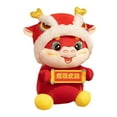 thumbnail image 4 of Tongina Chinese New Year Dragon Plush Doll Animal Ornament Gatherings Party Supplies Cuddly Dragon Figurine for Living Room Festivals 55 CM, 4 of 8
