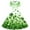 Green B8, variant on Dresses for Kids St. Patrick's Day Fashion Casual Short Sleeve A Line Dress Girls Party Dress Size 5-14