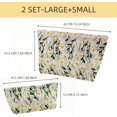 thumbnail image 4 of 2 count Makeup Bags, Large  Bag Travel Toiletry Bag Organizer for Women, Embroidery Craft, Floral Makeup Bag Small  Pouch Purse with Zipper Gifts for Girls Teen, 4 of 6