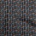thumbnail image 1 of oneOone Polyester Spandex Black Fabric Floral Sewing Material Print Fabric By The Yard 56 Inch Wide, 1 of 5