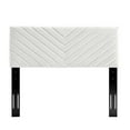 thumbnail image 3 of Modway Alyson Angular Channel Tufted Performance Velvet Twin Headboard in White, 3 of 7