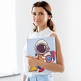 thumbnail image 6 of Waterproof PVC Round Ring Binder - D-Rings Clipboard, 200 Page Capacity (1 or 2-Pack), Ideal for Office , Home and School，An Astronaut on A Rocket, 6 of 8