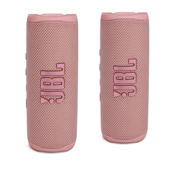JBL FLIP 6 Waterproof Portable Bluetooth Speaker Bundle - Pink (Pack of 2)