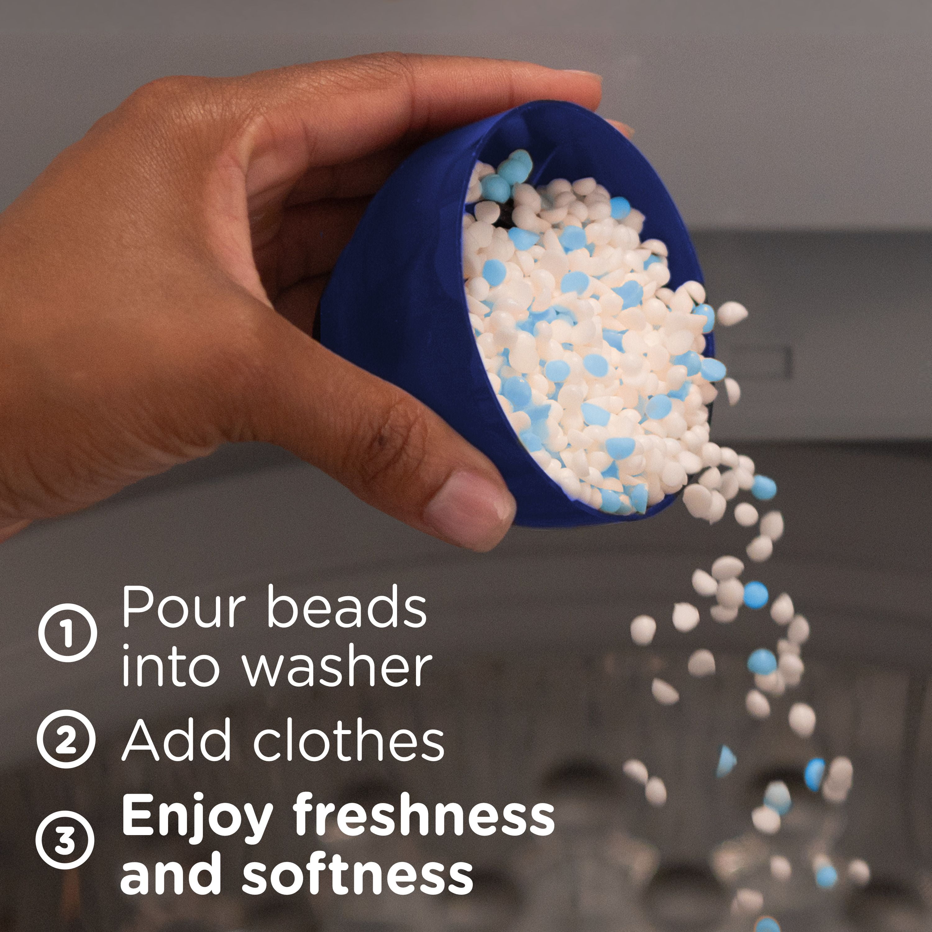 Downy Comfy Cozy In-Wash Laundry Scent Booster Beads, Meadow Rain Scent, Softness and Freshness, 368G