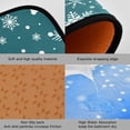 thumbnail image 2 of SKYSONIC Snowflake 2 Pieces Kitchen Rug Cushioned Anti-Fatigue Kitchen Rugs Set for Home Office Laundry,19.7" x 27.6"+19.7" x 47.2", 2 of 7
