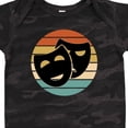 thumbnail image 4 of Inktastic Theater Masks Acting Retro Sunset Boys or Girls Baby Bodysuit, 4 of 5