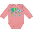 thumbnail image 3 of Inktastic My Cousin Loves Me- cute elephants Boys or Girls Long Sleeve Baby Bodysuit, 3 of 5