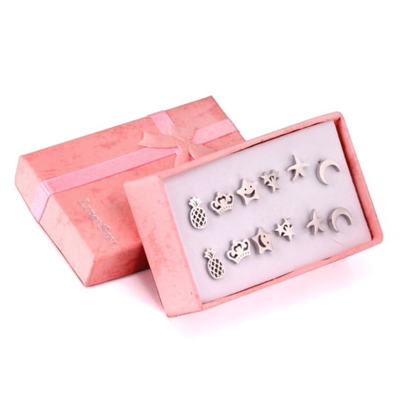 Surgical steel stud earrings set | tarnish free earrings Hypoallergenic earrings