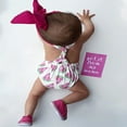 thumbnail image 4 of EIMELI Bébé Fille Pastèque Imprimé Romper & Bandeau 2pc Ensemble, 4 of 5
