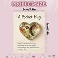 thumbnail image 3 of Wings of Comfort:Hummingbird Pocket Hug,Mini Heart-Shaped Memorial Token with Comfort Card,Inspirational Keepsake for Friends Family & Loved Ones(#01), 3 of 4