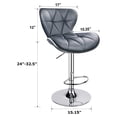 thumbnail image 5 of Leopard Display Floor Kitchen Dining Adjustable Spin Bar Stool,Grey, 5 of 7