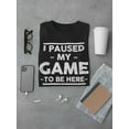 thumbnail image 3 of Smartprints Mens Graphic Tee Black - Funny Gaming Quote 100% Cotton Regular Fit, 3 of 4