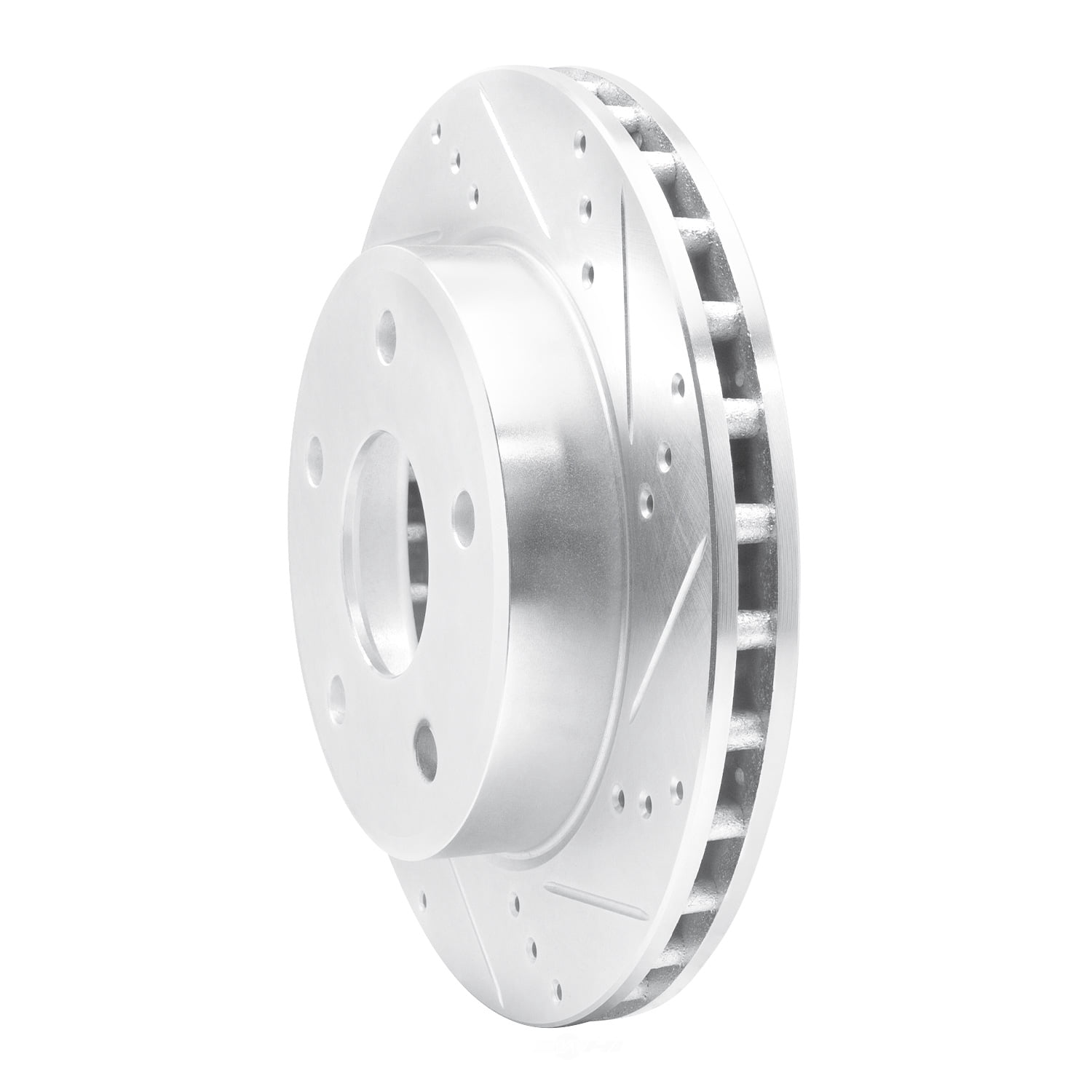 Dynamic Friction Company 631-40105R DFC Brake Rotor - Drilled And Slotted - Silver