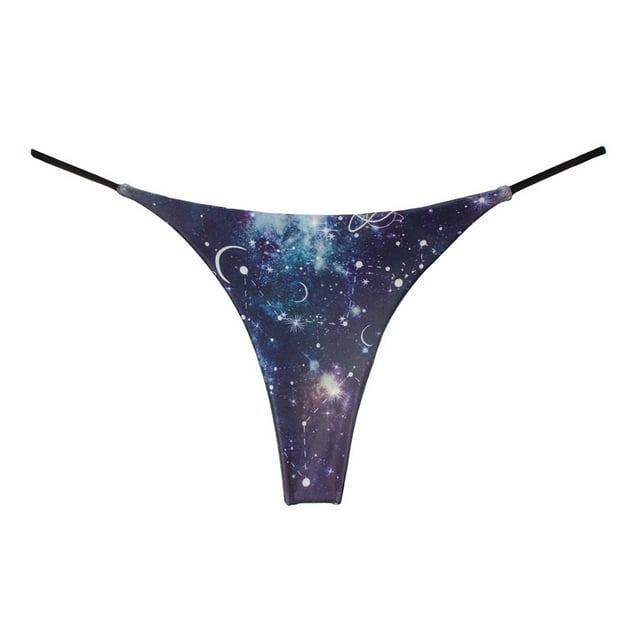 Aayomet Culotte Bikini en Coton pour Femmes (Argent, P)