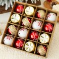 thumbnail image 5 of Christmas Ball Ornaments 16 Pcs - 2 inch Large Shatterproof Christmas Balls, Multi-Styles Decorations Indoor, Novel Holiday Party Hanging Ornaments for Xmas Tree, Wreath, Vines, Multicolor, 5 of 7
