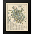 thumbnail image 2 of Codd 12x14 Black Modern Framed Museum Art Print Titled - Divide Mining District Landowner Nevada - Codd, 2 of 5