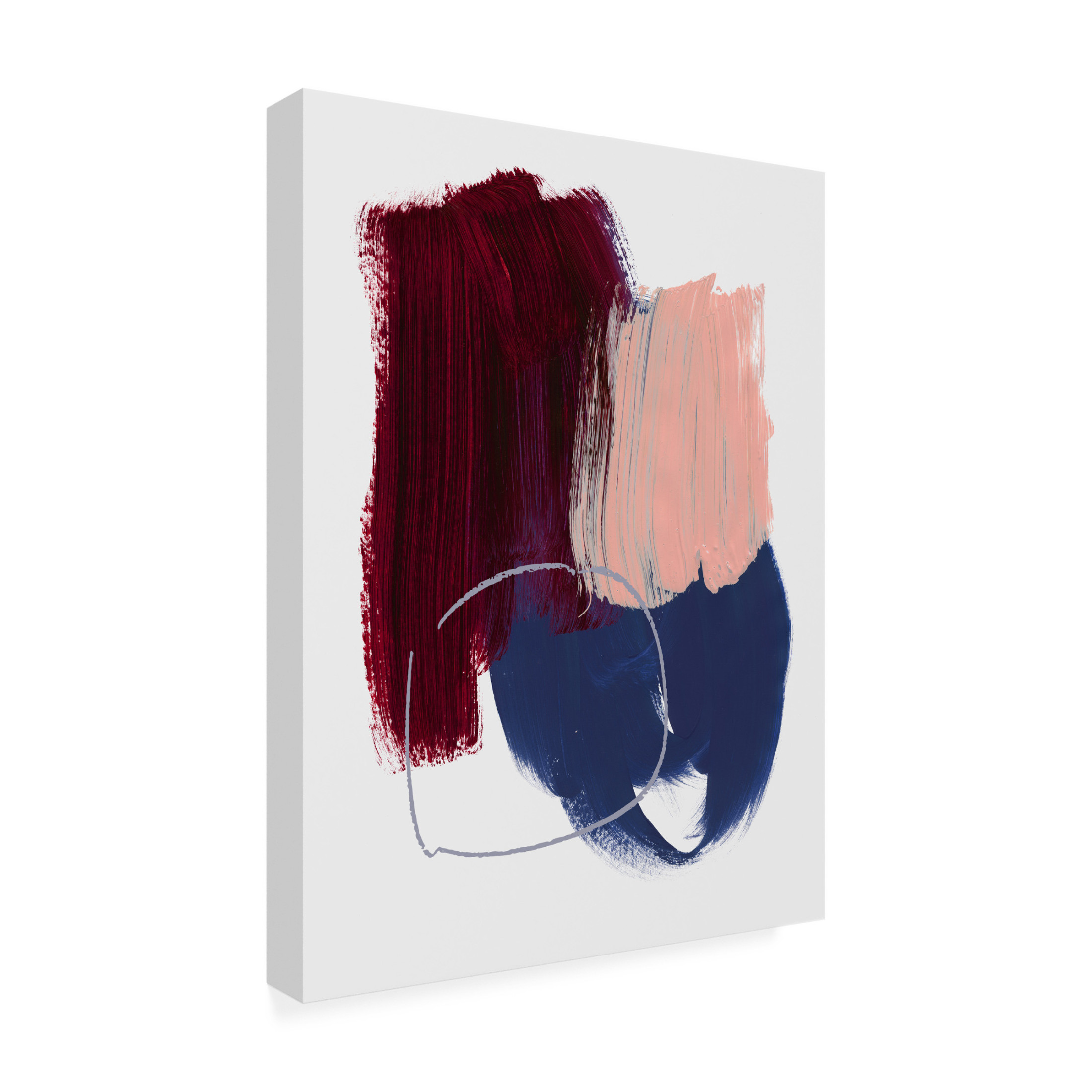 Trademark Fine Art Mareike Bohmer Abstract Brush Strokes 11 Canvas Wall Art