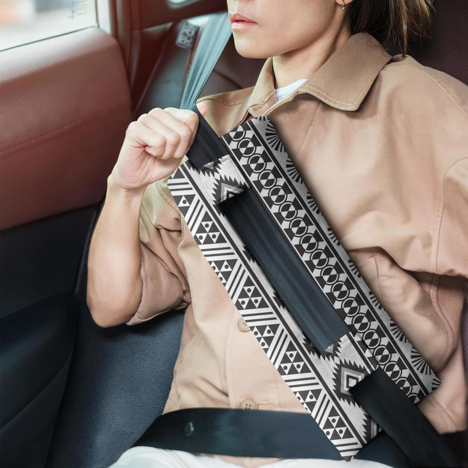 Heart Surgery Recovery Pillow - Post Surgery Seatbelt Pressure Relief Pad for Chest & Rib Fracture - Soft Plush Car Cushion with Double Hook-and-Loop Straps (Easy Care, Reusable)