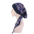 thumbnail image 6 of Floral Print Women Elastic Turban Hat Head Scarf Bandana Headwear&nbsp;Pirate Cap, 6 of 7