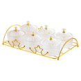 thumbnail image 4 of kowaku Dessert Dividing Plate Dried Fruit Tray Gifts with Stand Comtainer Serving Platter Organizer for Candy Fruits Cookies Snacks Clear Round, 4 of 9