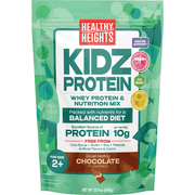Healthy Heights KidzProtein, Shake Mix Powder, Chocolate, 10g Protein, 1.43lb