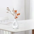 thumbnail image 5 of Flower Vase for Home Decor Hollow Plastic Minimalist Decorative Vase for Table Centerpiece Modern Dried Flower Vases for Home Office Decoration S (White), 5 of 6