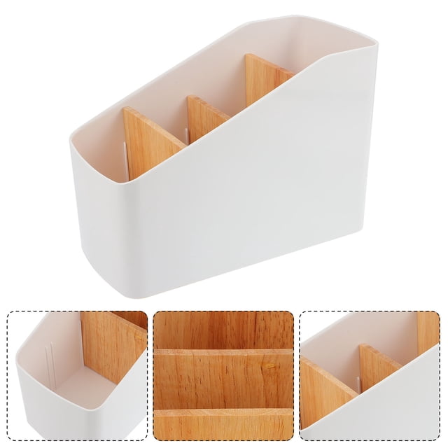 WESIEVYA 2pcs Multifunctional Storage Boxes for Home Decorative White Rubber Wood Living Room Design