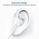 thumbnail image 1 of Auriculares con cable auriculares blancos resistentes con interfaz tipo C de micrófono HD para ANGGREK Otros, 1 of 8