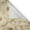 thumbnail image 5 of Ambesonne Beige Grommet Curtain, Retro Chess Game Pieces, 50" x 120", Beige, 5 of 6
