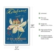 thumbnail image 2 of Montreux Switzerland - 22nd Annual Narcissus Festival - Vintage Travel Poster by A. Dutoit c.1952 - Master Art Print (Unframed) 12in x 18in, 2 of 4