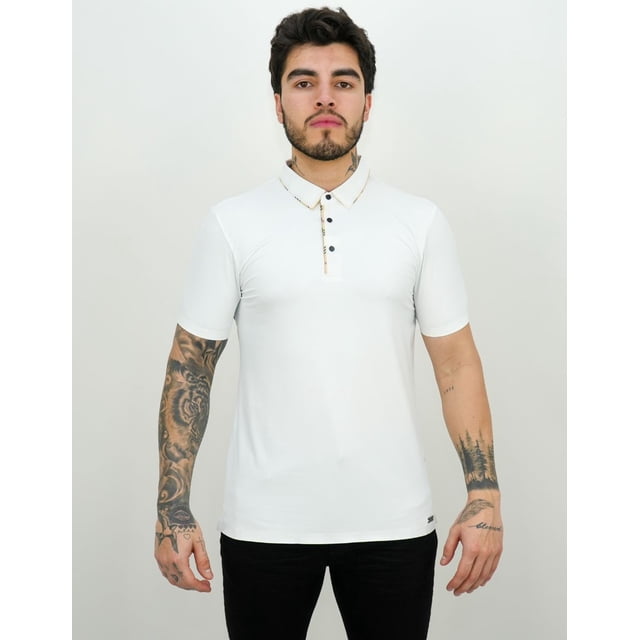Playera Casual Barabas Tipo Polo Corte Slim Fit