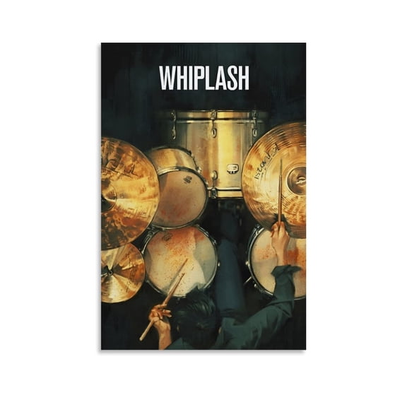 Whiplash Movie Poster Canvas Art Posters for Home Office Family Bedroom Decor(12"Lx18"W Unframed)