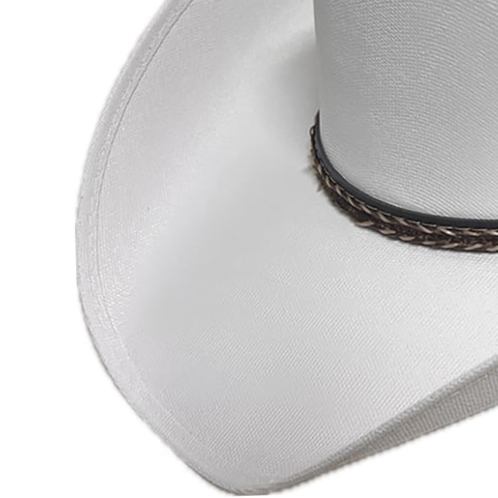 Men And Women White Western Cowboy Hat with Braided Band Classic Rodeo Style Sun Hat for Outdoor Festival Available