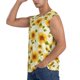 thumbnail image 3 of Fotbe European-style Pattern Sunflower Men's Camiseta sin Mangas Estampada para Hombres, Playera Casual para Gimnasio, Entrenamiento, Playa-3X-Large, 3 of 7