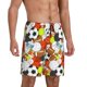 thumbnail image 2 of Fotbe Colorful Balls Pantalones Cortos de Pijama para Hombre, Ropa de Dormir, Pantalones de Pijama Cortos para Hombre-Small, 2 of 6