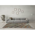 thumbnail image 3 of Ahgly Company Indoor Rectangle Abstract Light Blue Contemporary Area Rugs, 8' x 12', 3 of 4