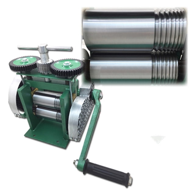 Rolling Mill Machine Assembled Jewelry Metal Wire Reducing Thickness Press Tablet Jewelry DIY Tool Stainless Alloy Manual ,Easy to Use
