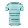 thumbnail image 3 of YUBIKWETE Men's Short Sleeve T-Shirts Striped Crew Neck Tee, 3 of 6