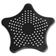 thumbnail image 5 of Moyic Recogedor de pelo de estrella de cinco puntas, colador de fregadero de cocina, antibloqueo, cubierta de desagüe para bañera, filtro para cocina Negro 2piezas, 5 of 6