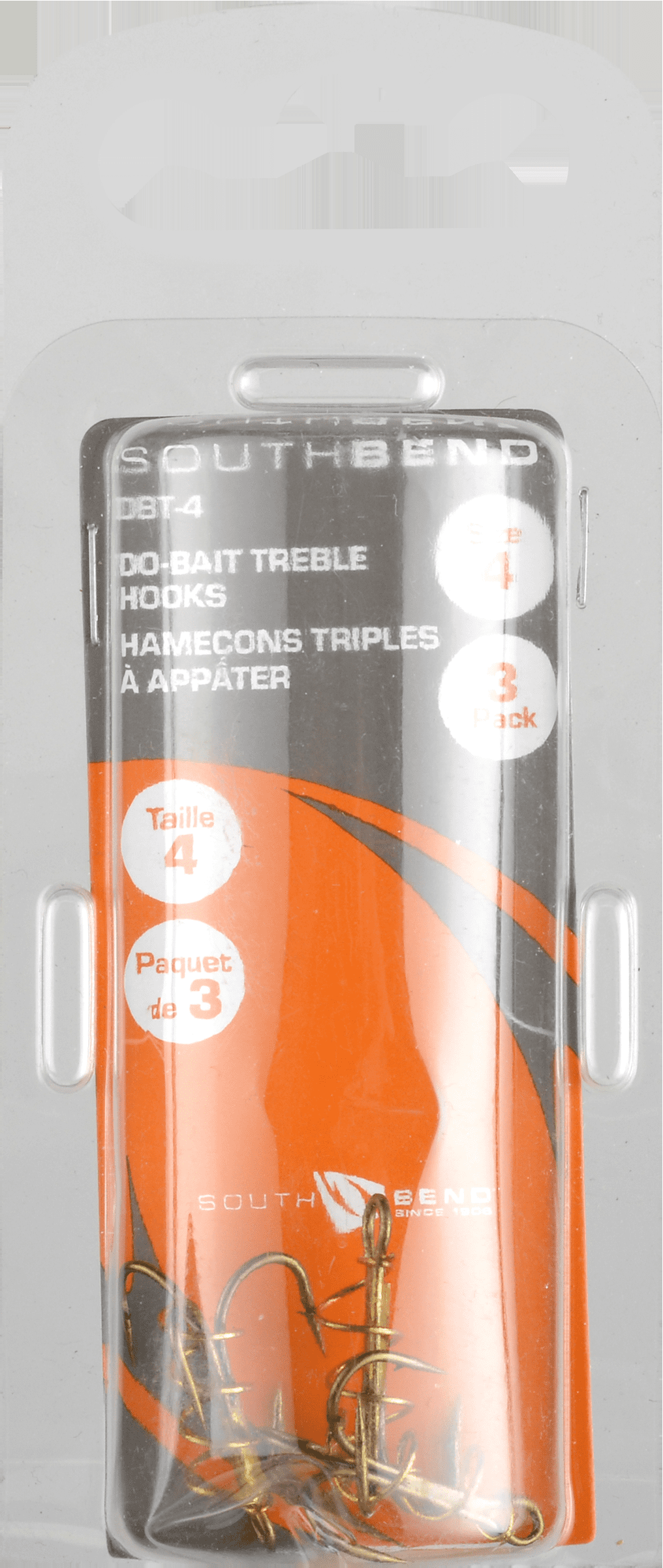 South Bend DBT-4 Do-Bait Treble Hook (3pk) Size 4