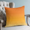 thumbnail image 4 of Pillow Covers 24x24 Set of 2, Burnt Orange Ombre Striped Throw Pillow Covers Decorative Couch Cushion Cover, Farmhouse Gradient Line Microfiber Soft Square Pillowcases for Bedroom Living Room Sofa, 4 of 9