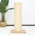 thumbnail image 2 of LHBcraft 29.5" Cat Scratching Post, 7.5" Dia Thick Natural Sisal Cat Scratch Post, Beige, 2 of 7
