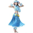 thumbnail image 6 of Kripyery 1 Set Hula Skirt High Elastic Eye-catching Plastic Fiber Hawaiian Hula Grass Skirt Set for Summer, 6 of 8